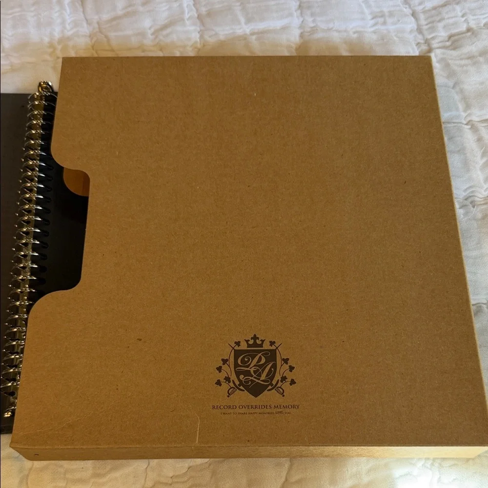 Black Spiral-Bound scrapbook